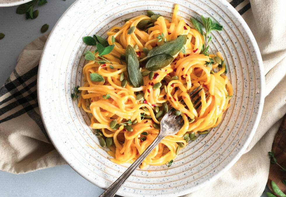 Butternut Squash Pasta with Sage and Pumpkin