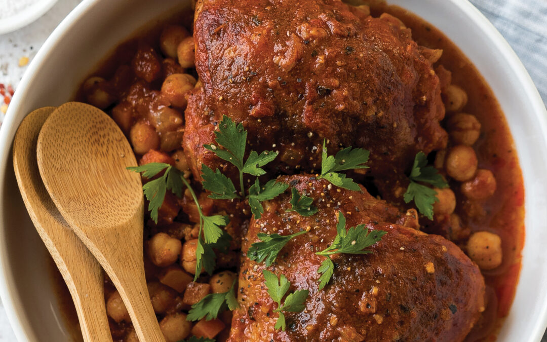 RECIPES: Berbere Chickpeas with Chicken