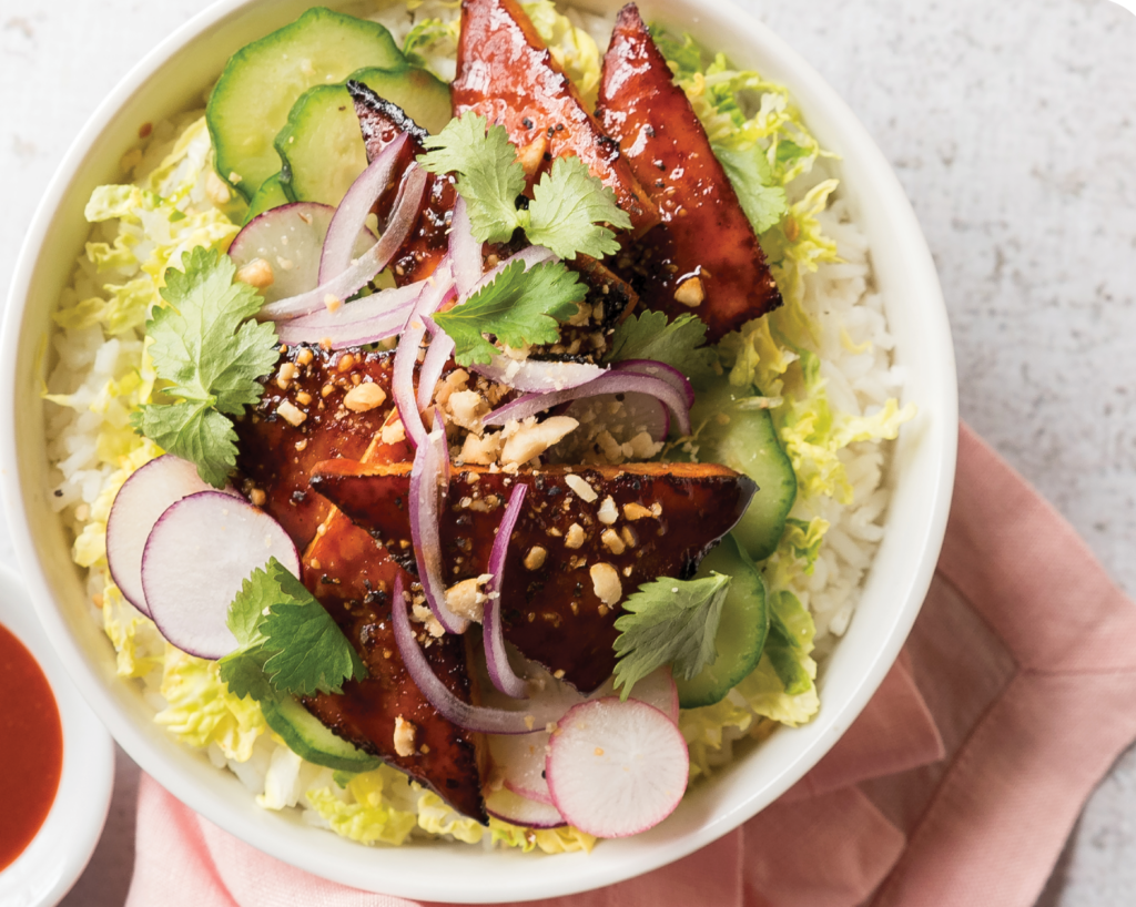 Gochujang Glazed Tofu Bowl Rising Tide Natural Market