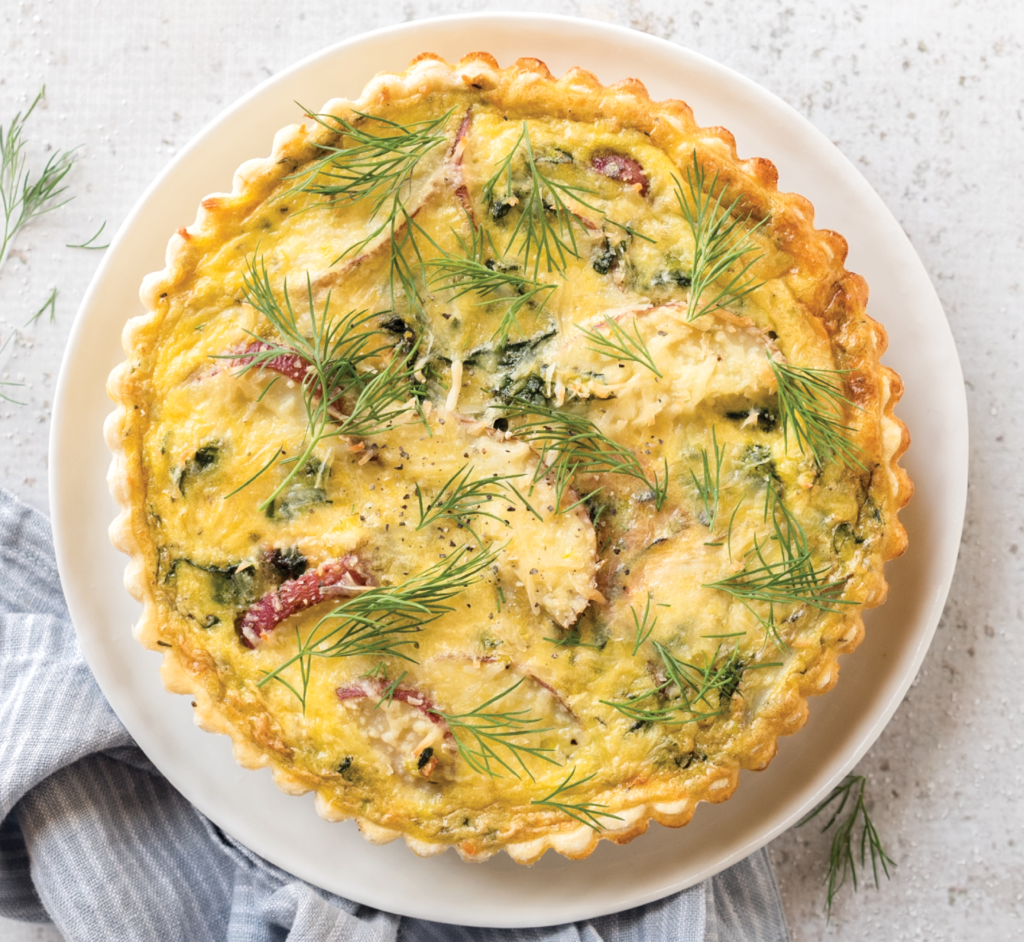 Potato and Chard Quiche Rising Tide Natural Market