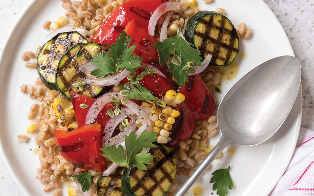 Grilled Vegetables with Farro