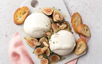 Burrata with Figs and Honey
