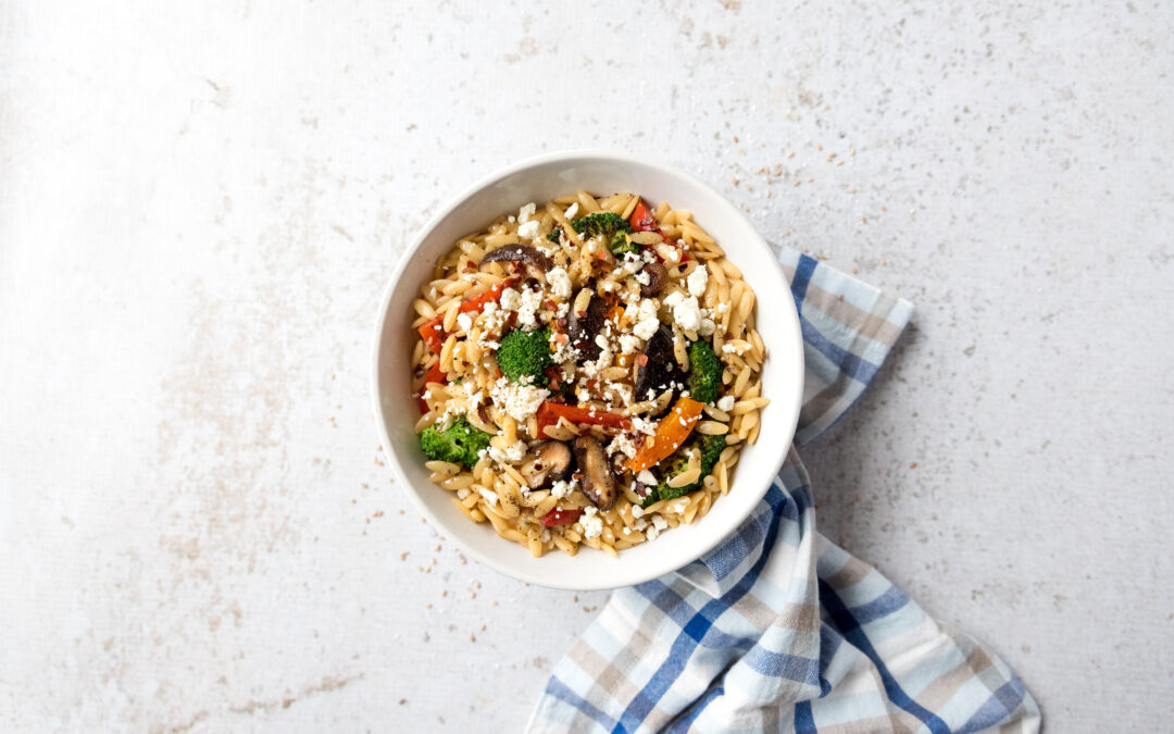 Grilled Vegetable Orzo Salad