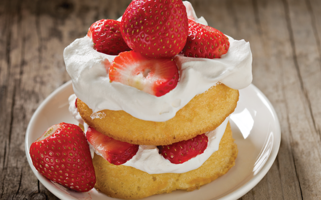 Fresh Strawberry Shortcakes with Yogurt Cream