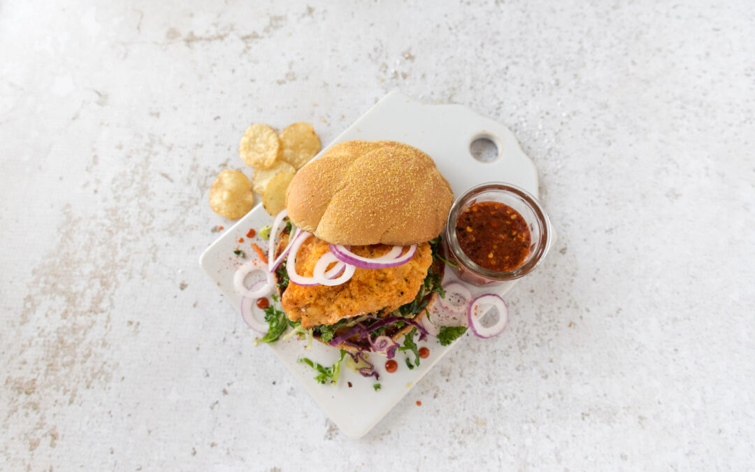 Hot Honey Crispy Chicken Sandwiches